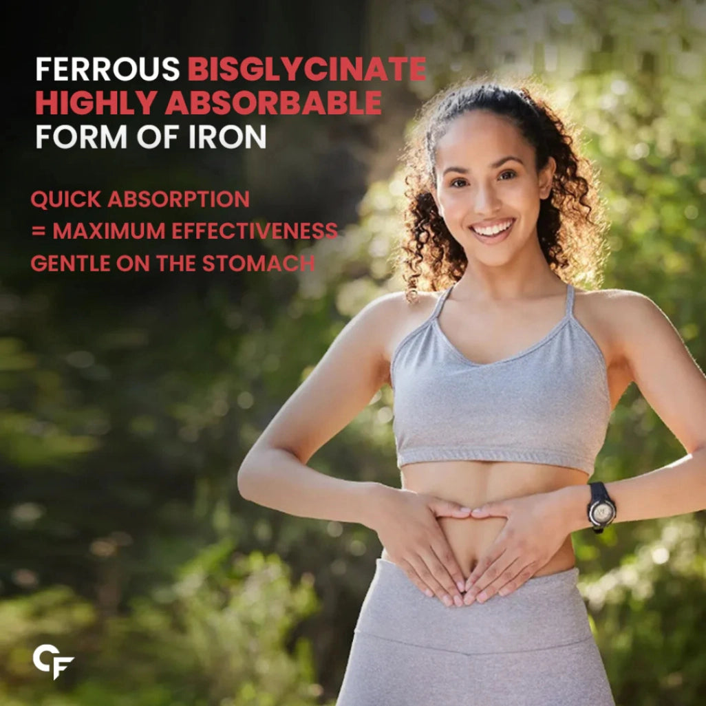Carbamide Forte Chelated Iron Supplement with Vitamin C, B12, and Zinc