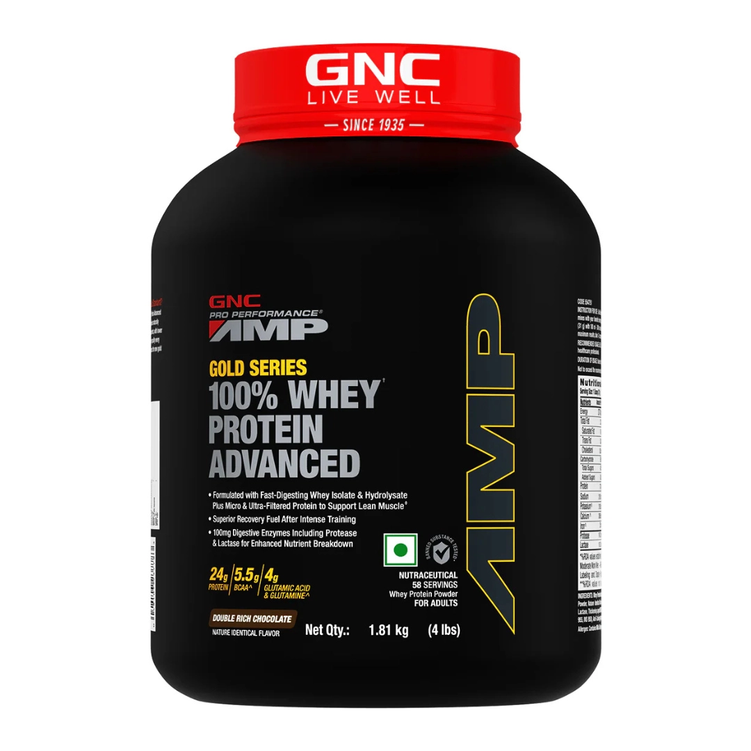 GNC AMP Gold Series 100% Whey Protein Advanced