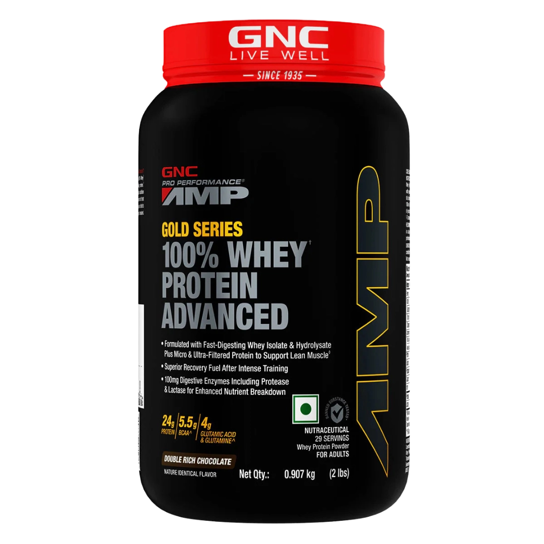 GNC AMP Gold Series 100% Whey Protein Advanced