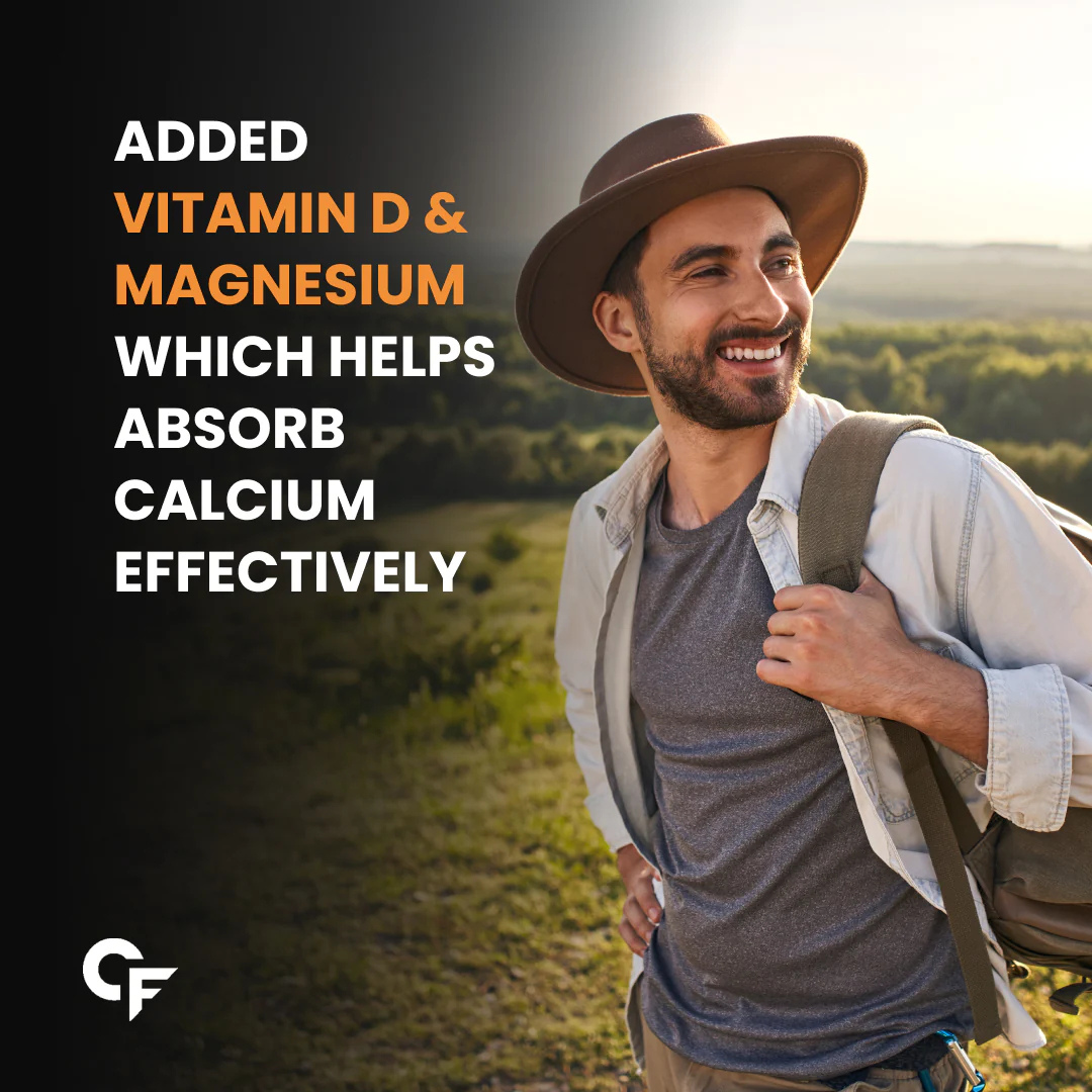 Carbamide Forte Calcium Magnesium & Zinc Tablets with Vitamin D, Vitamin K2-MK7 & B12