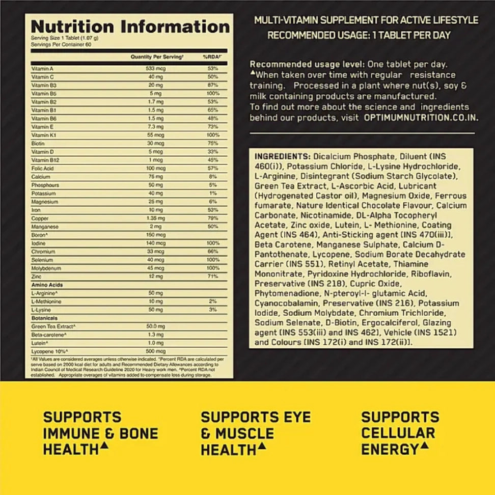 Optimum Nutrition Multivitamin for Men