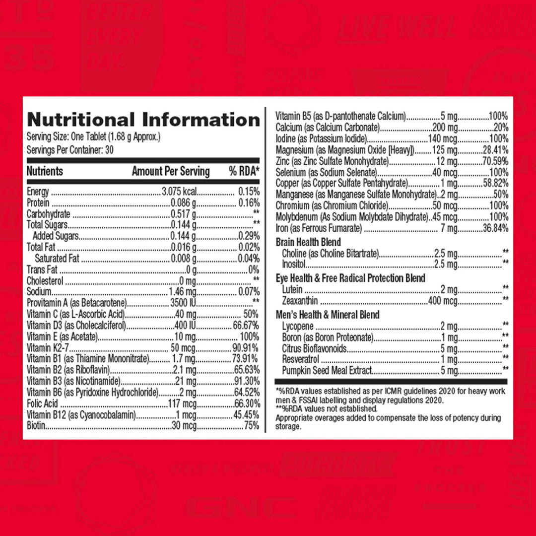 GNC Mega Men One Daily Multivitamin
