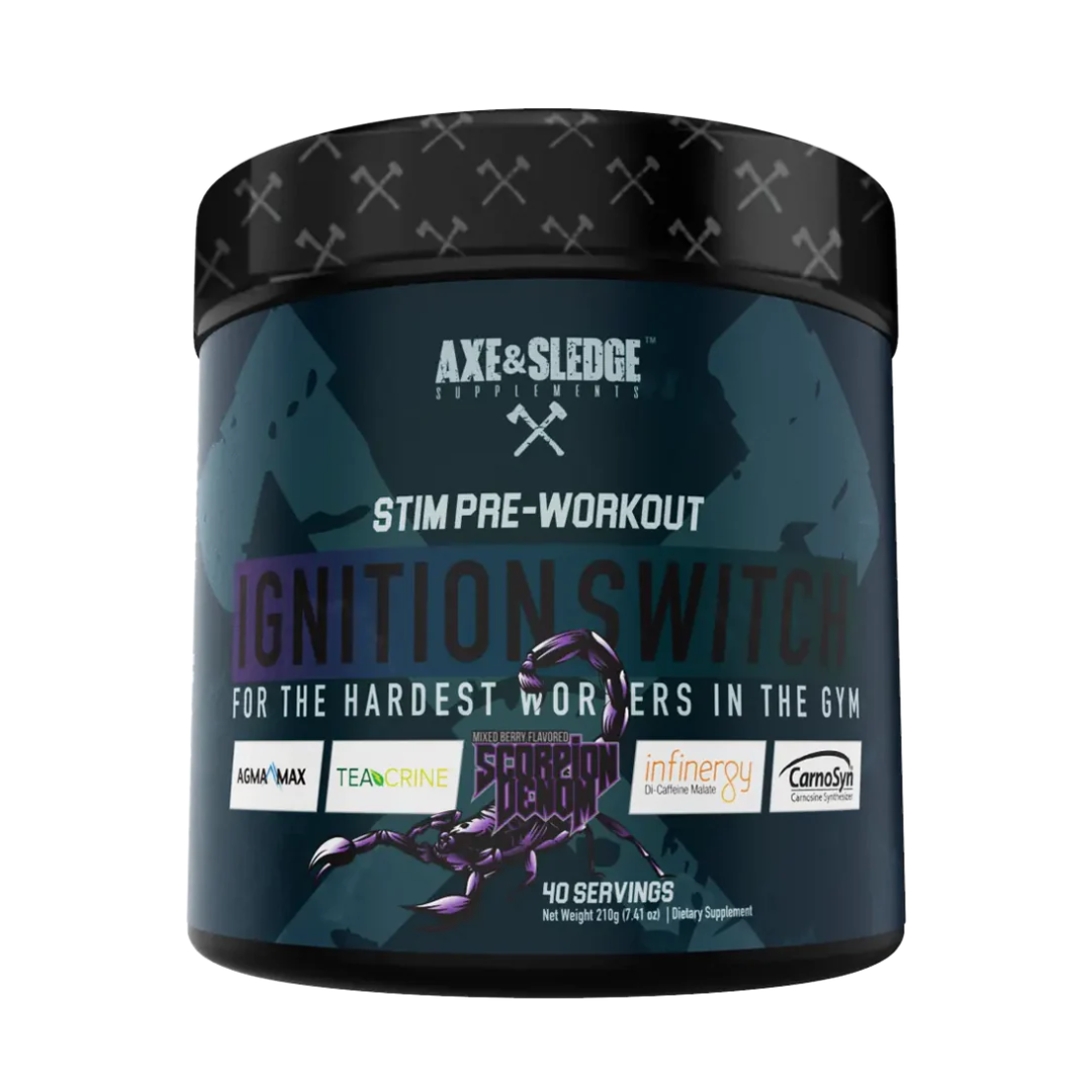 AXE & SLEDGE IGNITION SWITCH โ Stimulant-Based Pre-Workout