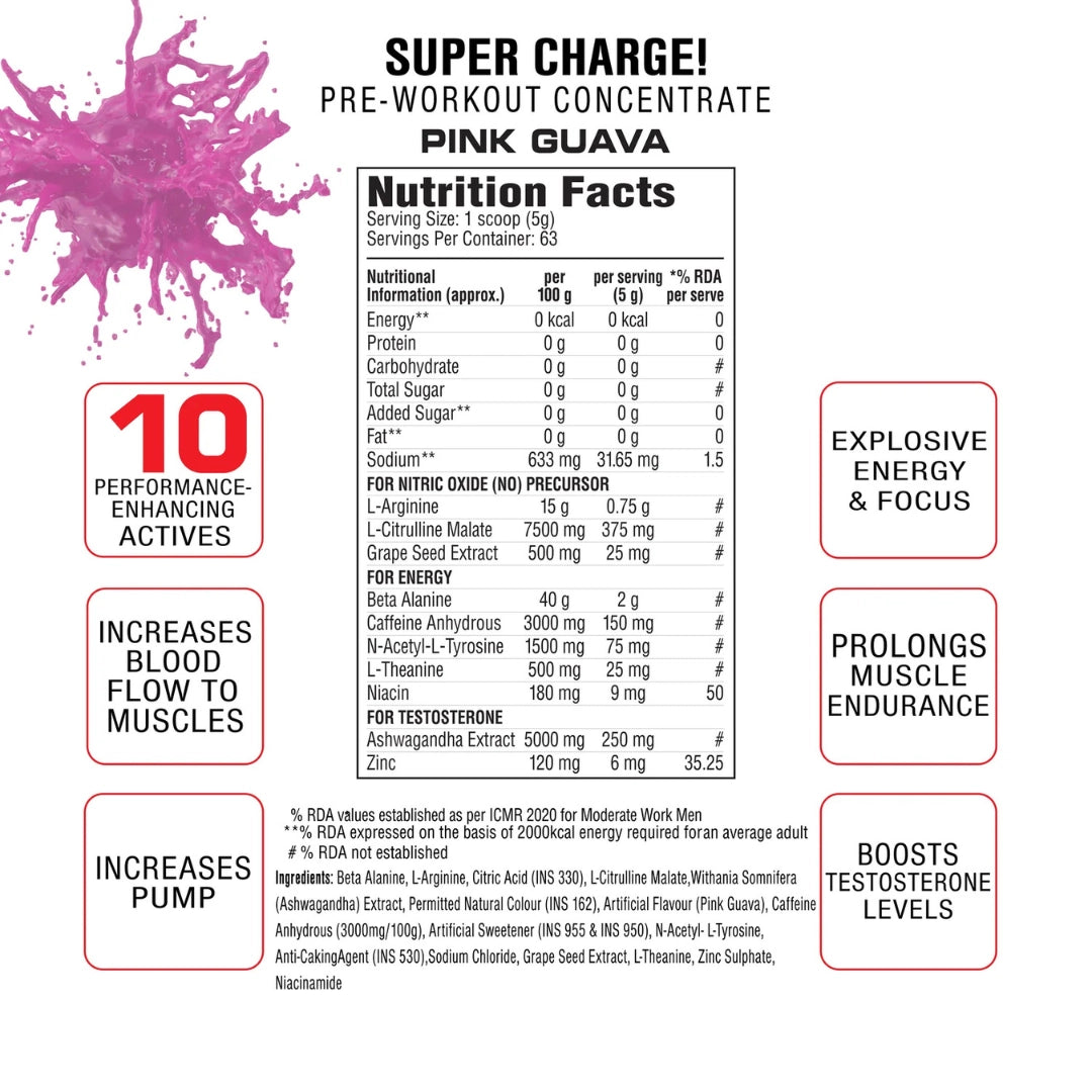 Labrada SUPER CHARGE Pre-Workout