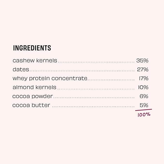 The Whole Truth - Protein Bars | Double Cocoa | Pack of 6 x 52g each