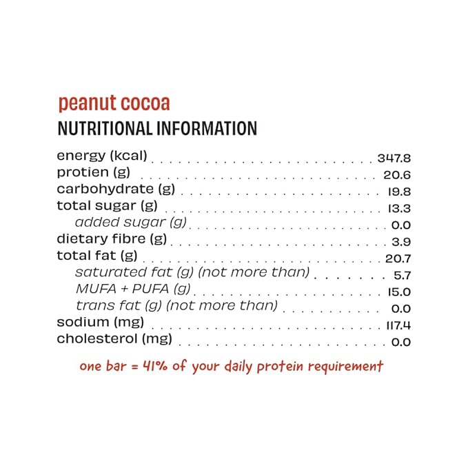 The Whole Truth – High Protein Bar | Peanut Cocoa | 20g Protein | Pack of 6 x 67g
