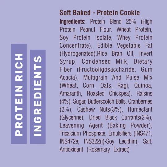RiteBite Max Protein 7-Grain Breakfast Cookies – Choco Chips (55g x 12)