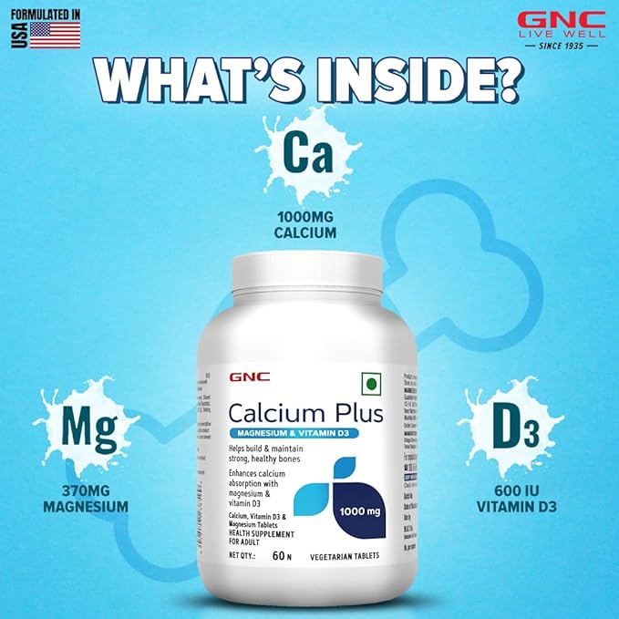 GNC Calcium Plus with Magnesium & Vitamin D3