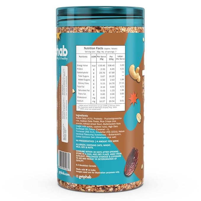 Phab Granola Cereal - Caramel Crunch
