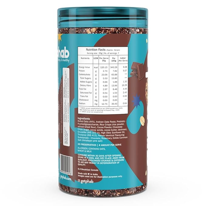 Phab Double Chocolate Crunchy Granola