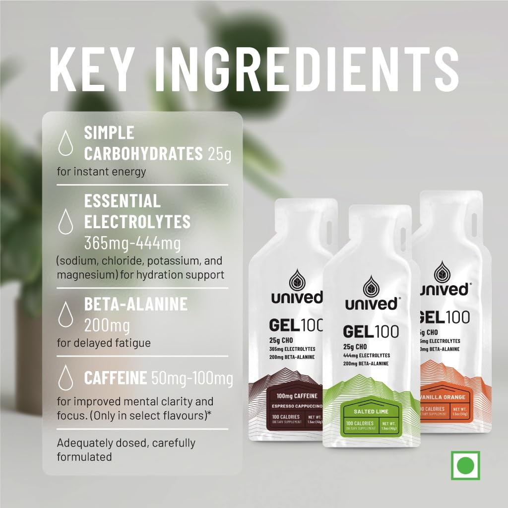 Unived Gel 100 | Vegan Energy Gel for Endurance Athletes