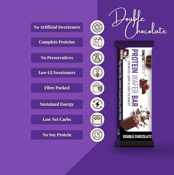Snactivate Protein Wafer Bars | 10g Protein | Pack of 6 x 40g
