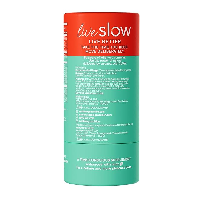 Wellbeing Nutrition SLOW Skin, Hair & Nails Capsules