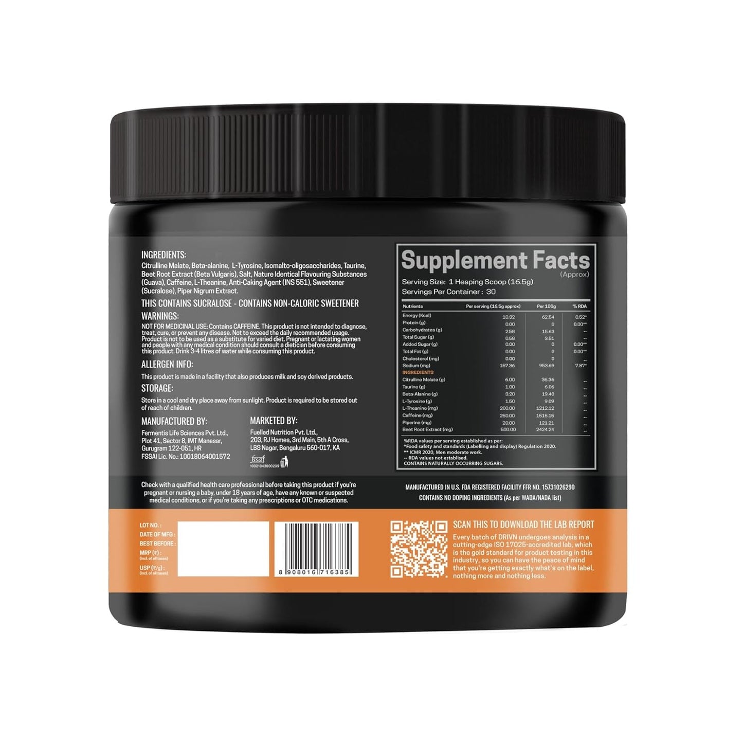 Fuelled DRIVN Pre-Workout