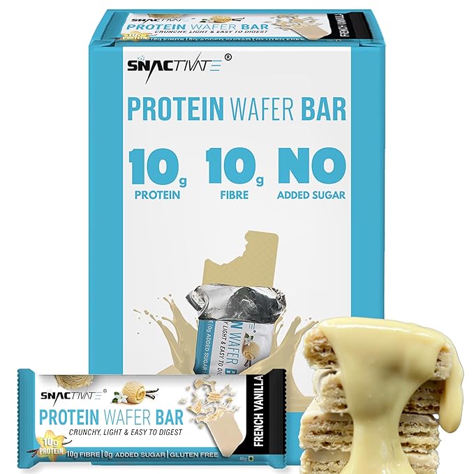 Snactivate Protein Wafer Bars | 10g Protein | Pack of 6 x 40g