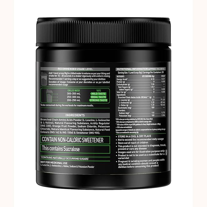 MuscleBlaze BCAA Pro + Electrolytes Powder
