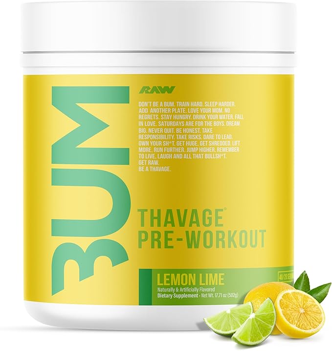 CBUM RAW Thavage Pre-Workout – Chris Bumstead’s Ultimate Energy & Focus Formula