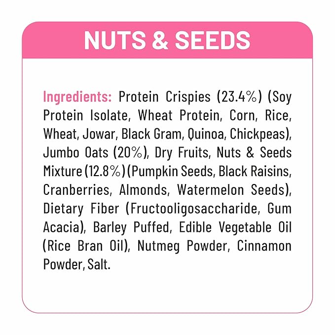 RiteBite Max Protein Granola - Nuts & Seeds (No Added Sugar) | 500g