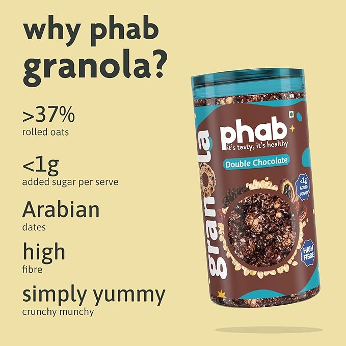 Phab Double Chocolate Crunchy Granola