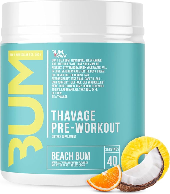 CBUM RAW Thavage Pre-Workout – Chris Bumstead’s Ultimate Energy & Focus Formula