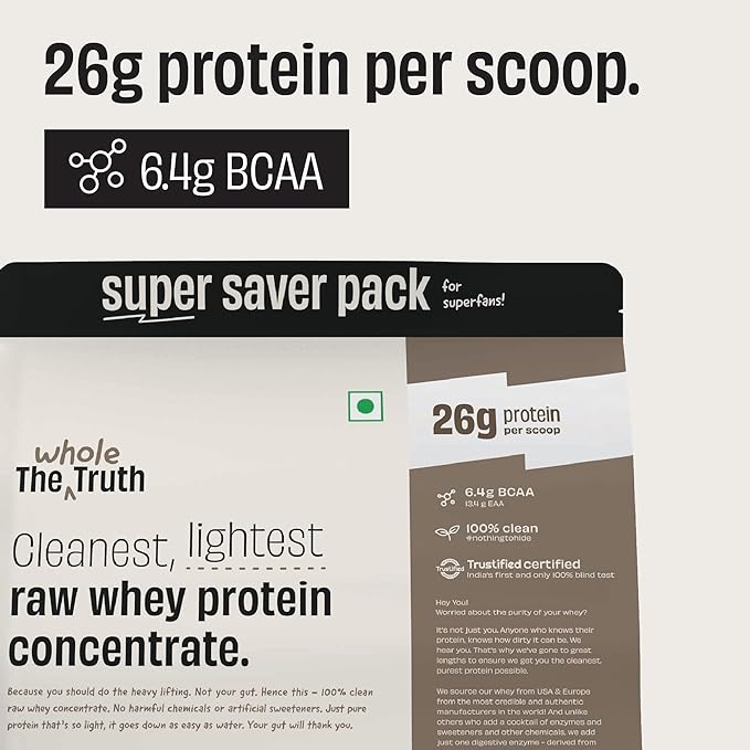 The Whole Truth Whey Protein Concentrate – Unflavoured