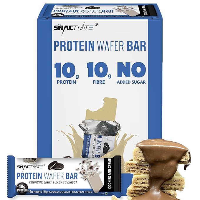 Snactivate Protein Wafer Bars | 10g Protein | Pack of 6 x 40g