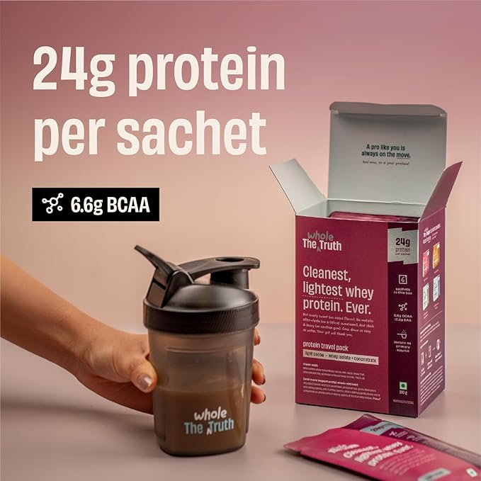 The Whole Truth Whey Protein Isolate + Concentrate - Travel Pack