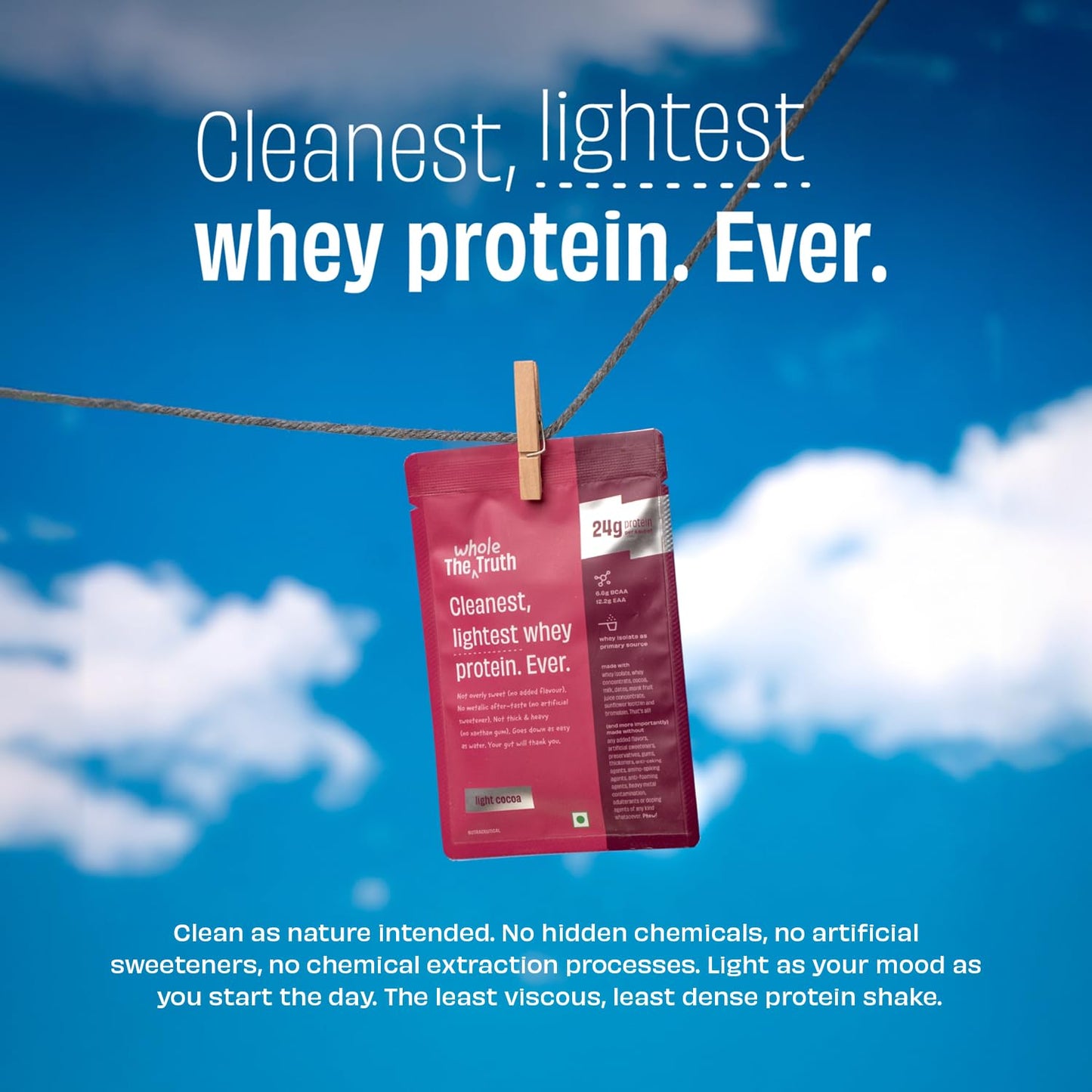 The Whole Truth Whey Protein Isolate + Concentrate - Travel Pack