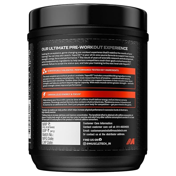 MuscleTech Vapor X5 β The Ultimate Pre-Workout Powerhouse