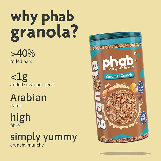 Phab Granola Cereal - Caramel Crunch