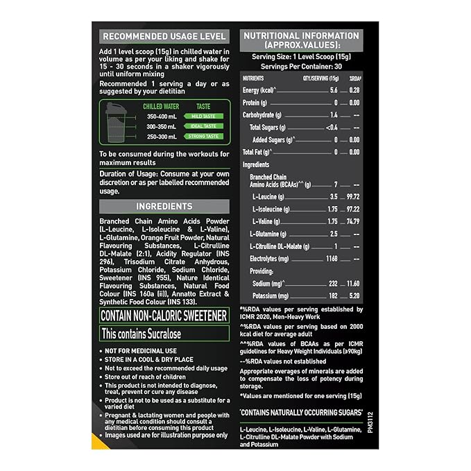 MuscleBlaze BCAA Pro Powder