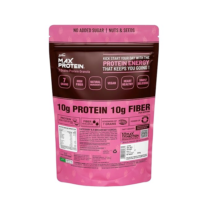 RiteBite Max Protein Granola - Nuts & Seeds (No Added Sugar) | 500g