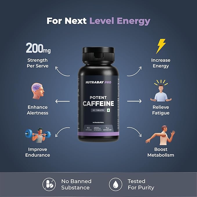 Nutrabay Pro Potent Caffeine Tablets