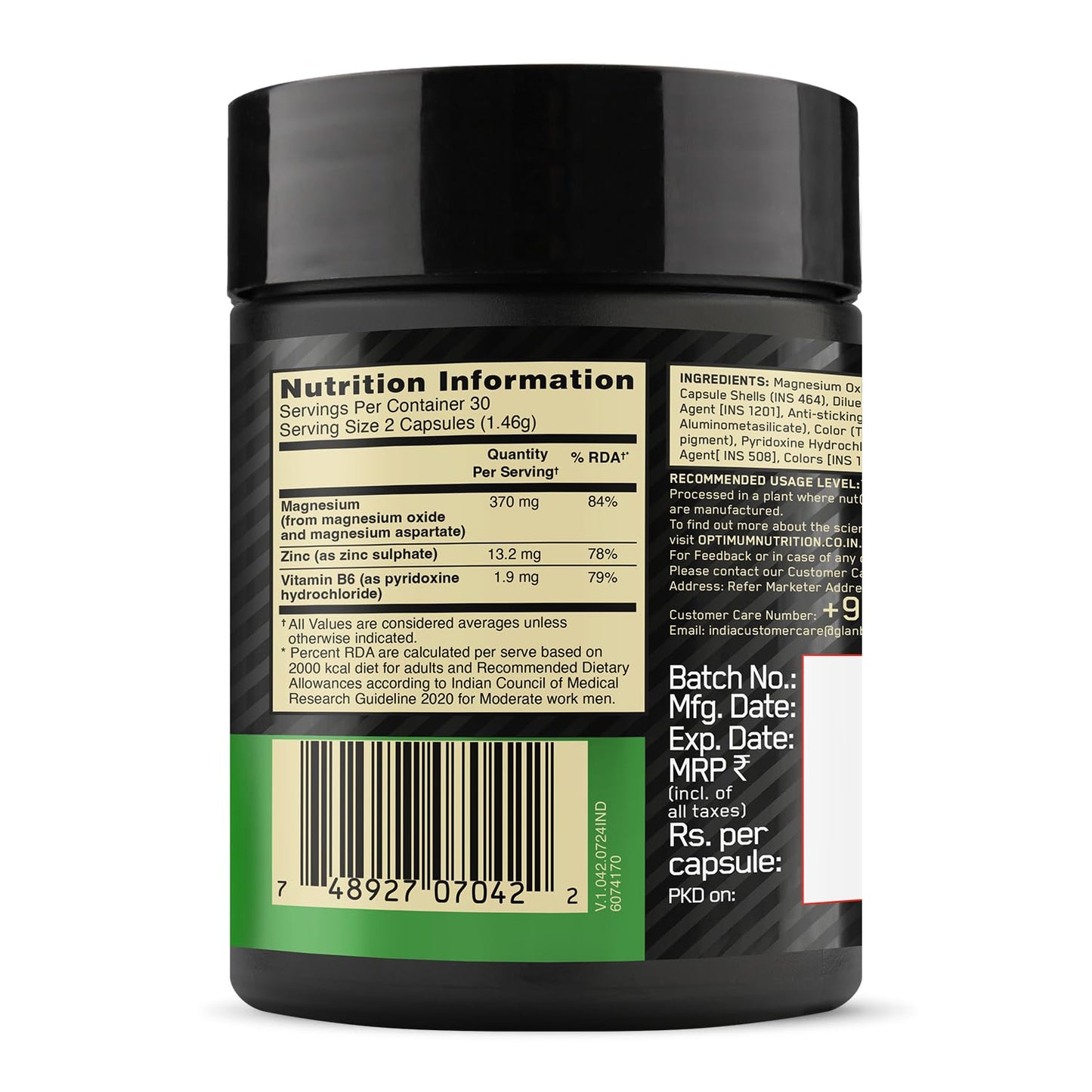 Optimum Nutrition (ON) Zinc Magnesium Aspartate (ZMA)