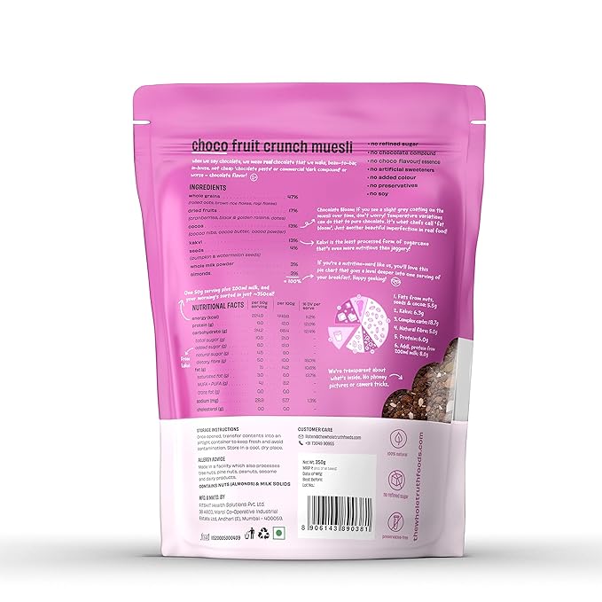 The Whole Truth – Breakfast Muesli | Choco Fruit Crunch | 350g