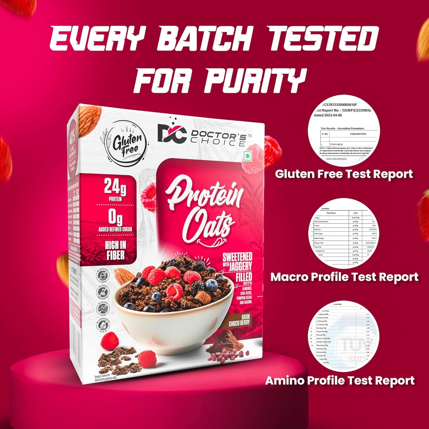 DOCTORS CHOICE High Protein Oats - (750g)