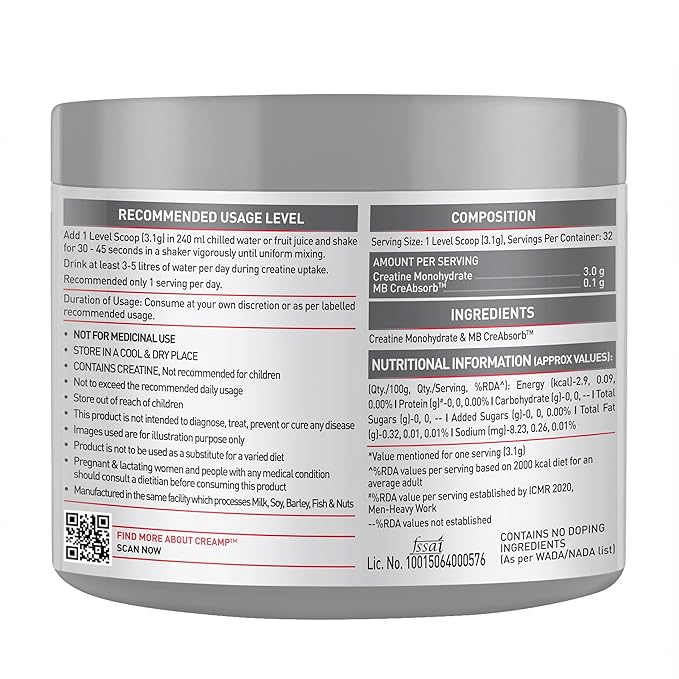 MuscleBlaze Creatine Monohydrate CreAMP™