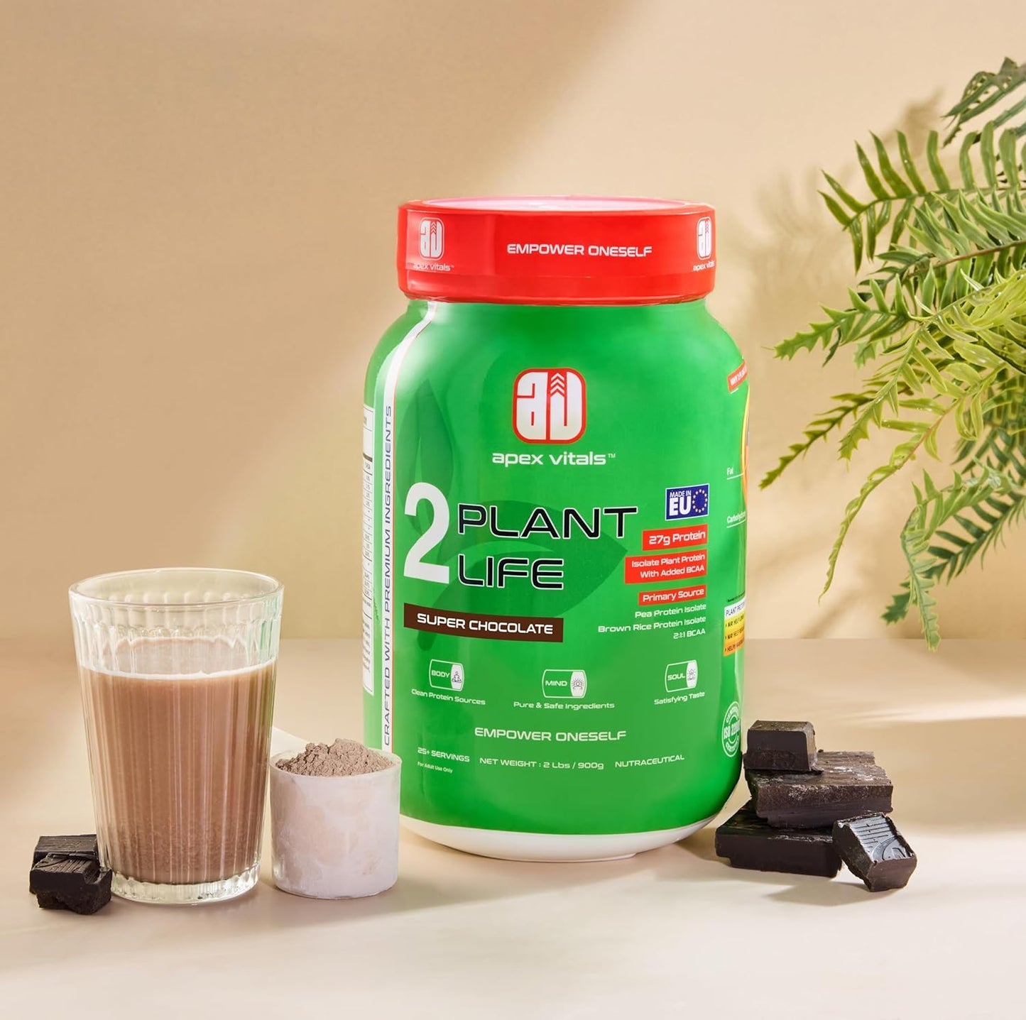 Apex Vitals 2 Plant Life - Natural Vegan Plant Protein Powder