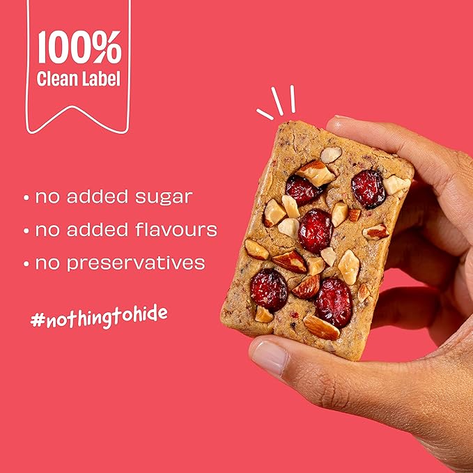 The Whole Truth – Protein Bars | Cranberry | Pack of 6 x 52g