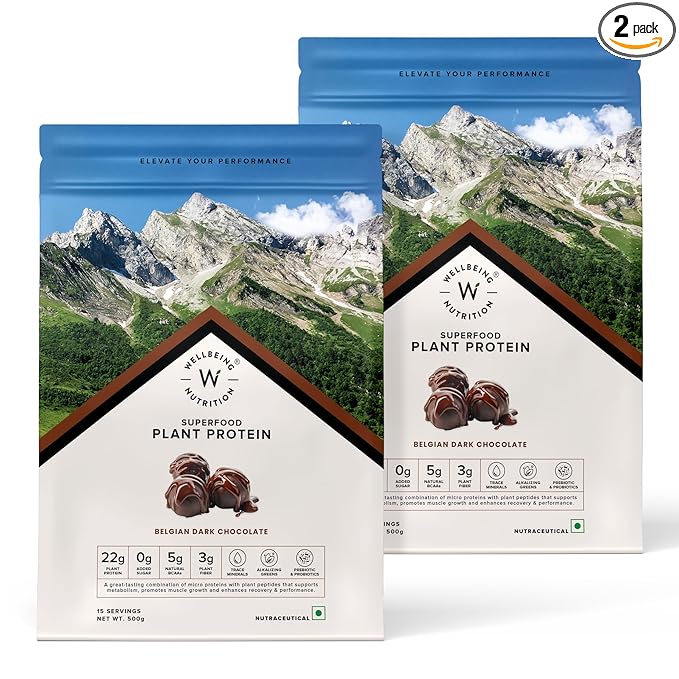 Wellbeing Nutrition Organic Vegan Plant Protein Isolate Powder