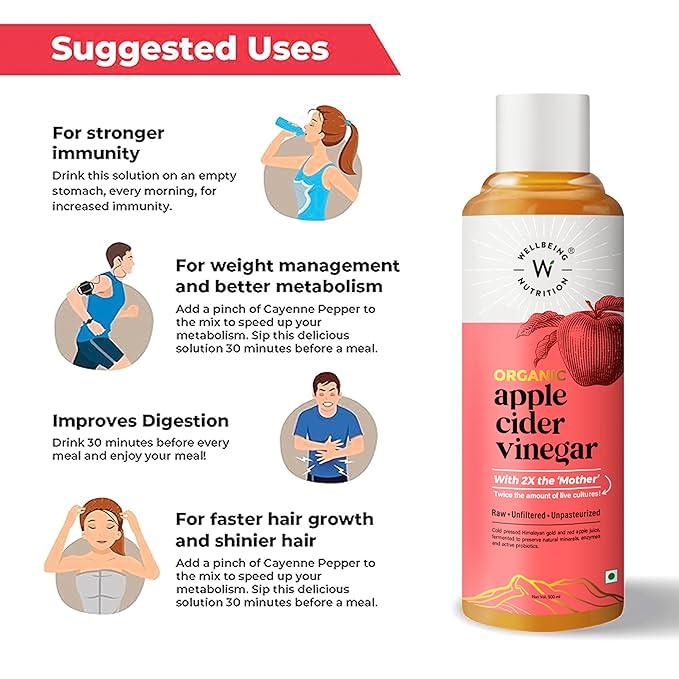Wellbeing Nutrition Organic Himalayan Apple Cider Vinegar