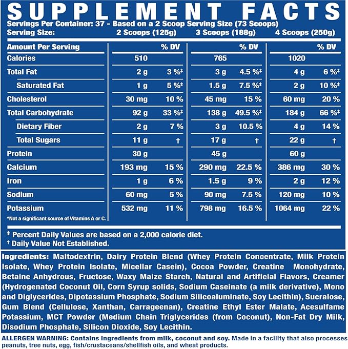 Ronnie Coleman King Mass XL β Ultimate Mass Gainer