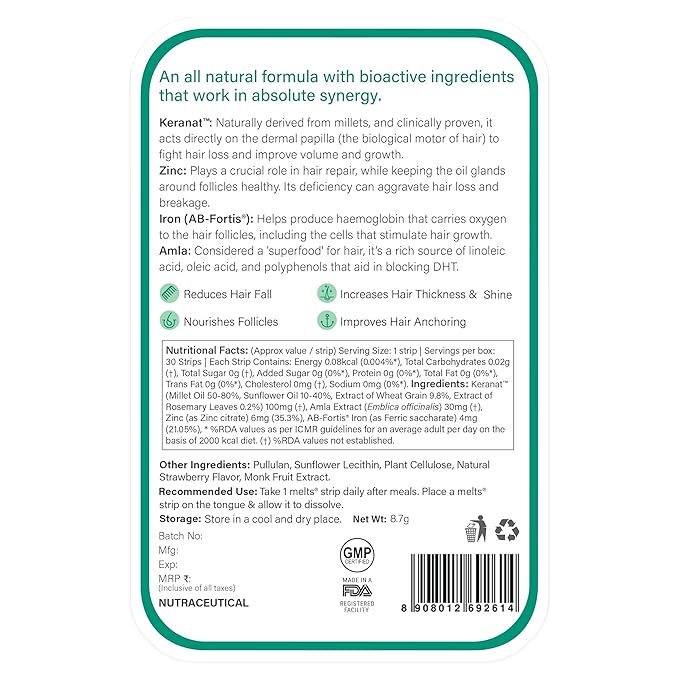 Wellbeing Nutrition Melts Hair Fall Control