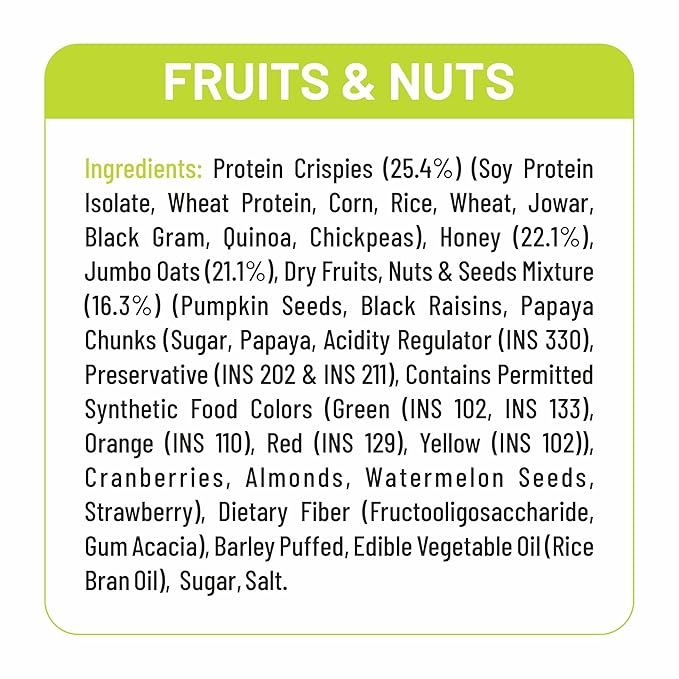 RiteBite Max Protein Granola – Fruits & Nuts | 500g