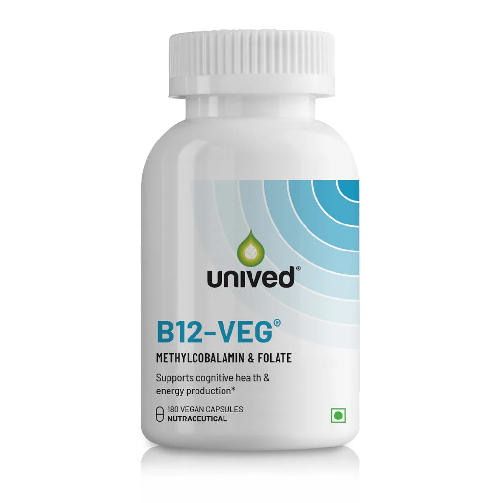 Unived B12-Veg | Active B12 & B9 for Energy & Wellness