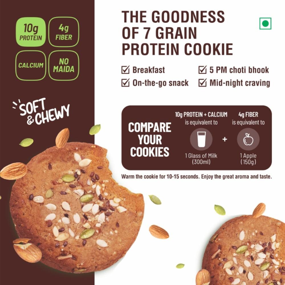 RiteBite Max Protein Cookies - Nuts & Seed (55gm x 12)
