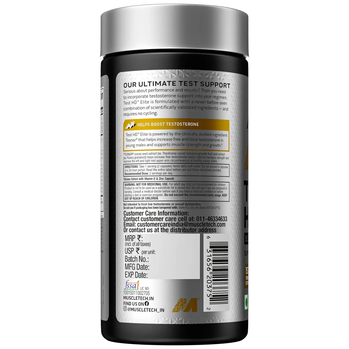 MuscleTech Test HD Elite – Ultimate Testosterone Support