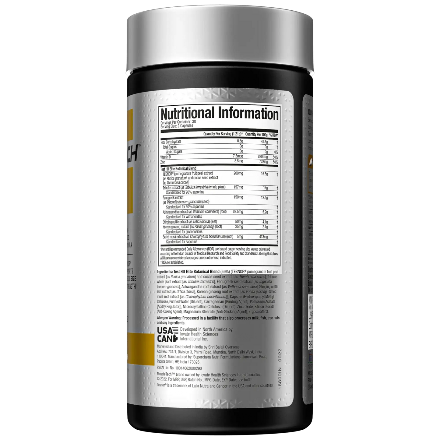 MuscleTech Test HD Elite – Ultimate Testosterone Support