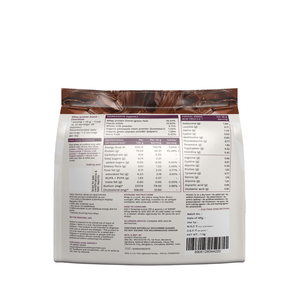 Who Moved My Protein - Grass Fed Whey Protein Blend