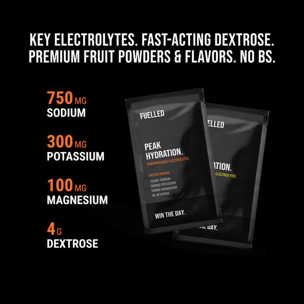 Fuelled Peak Hydration Electrolytes – Salted Pineapple Flavour (300g | 30 Sachets)